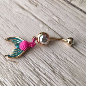 Mermaid tail belly ring